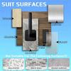 2/4PCS No Punching Strong Paste Hook Shelf Hat Rack Adhesive Hook Cup Holders 5