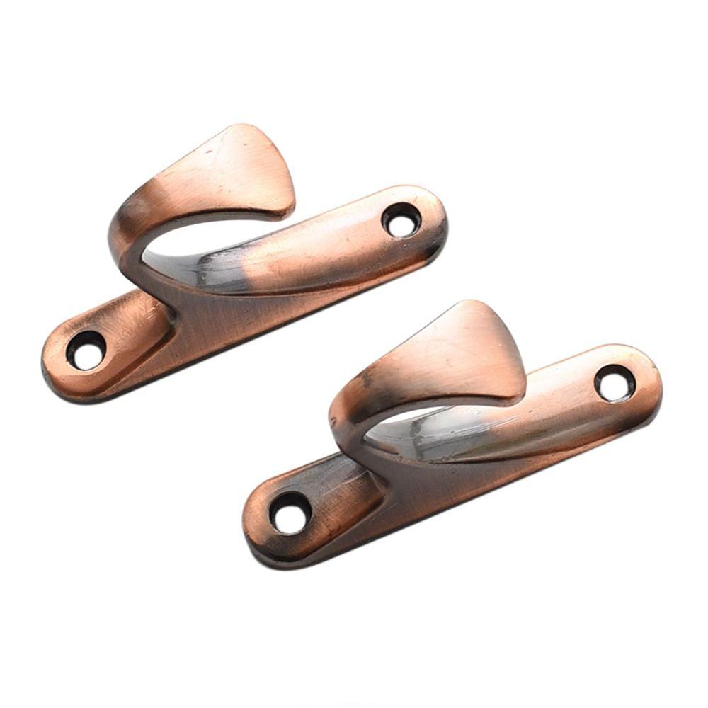 2pcs Durable Modern Hold Curtain Holder Curtain Holdback Wall Hanger Mounted Metal Hooks