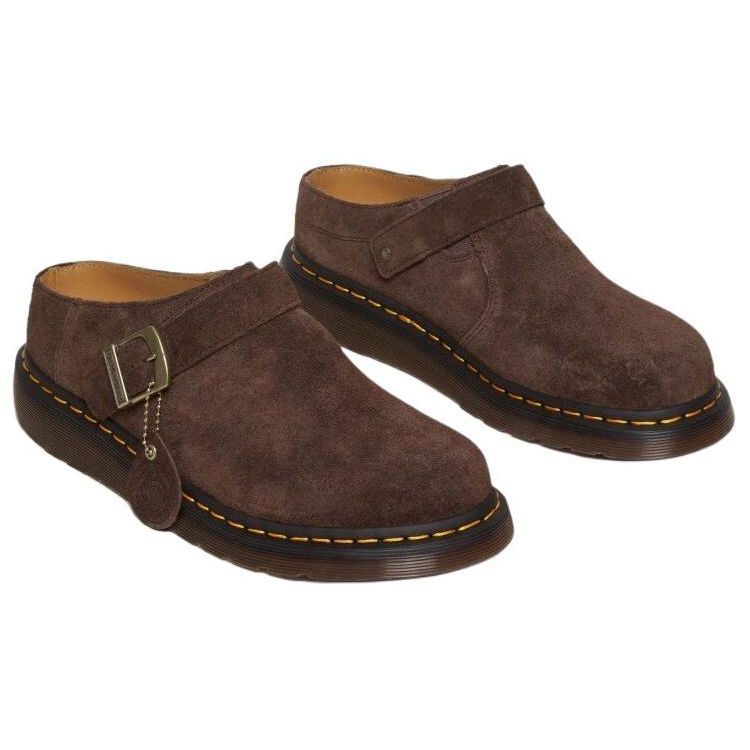 Доктор. Кроссовки Martens Isham Desert Oasis Suede Mule темно-коричневые унисекс 31734201