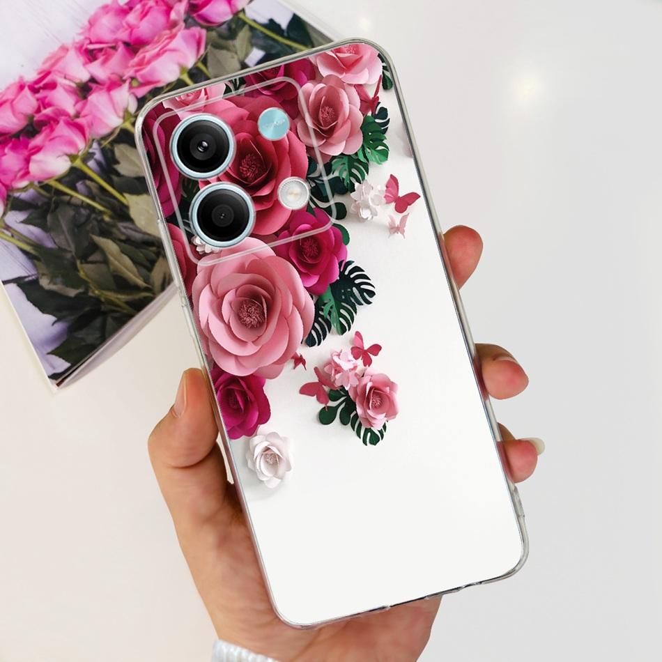 For Xiaomi Redmi Note 13 4G Case Redmi Note 13 Pro 4G Global Cute Soft Silicone TPU Slim Cover For Redmi Note13 13Pro 4G