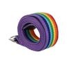 D-shaped Buckle Men Belt Nylon Canvas Waist Belt Trendy Rainbow Canvas Belt  For Jeans