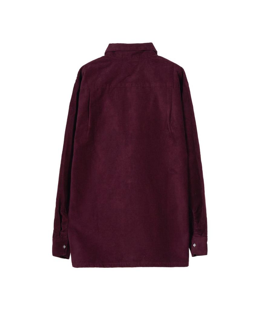 Masiseu Western Corduroy Shirt - Burgundy