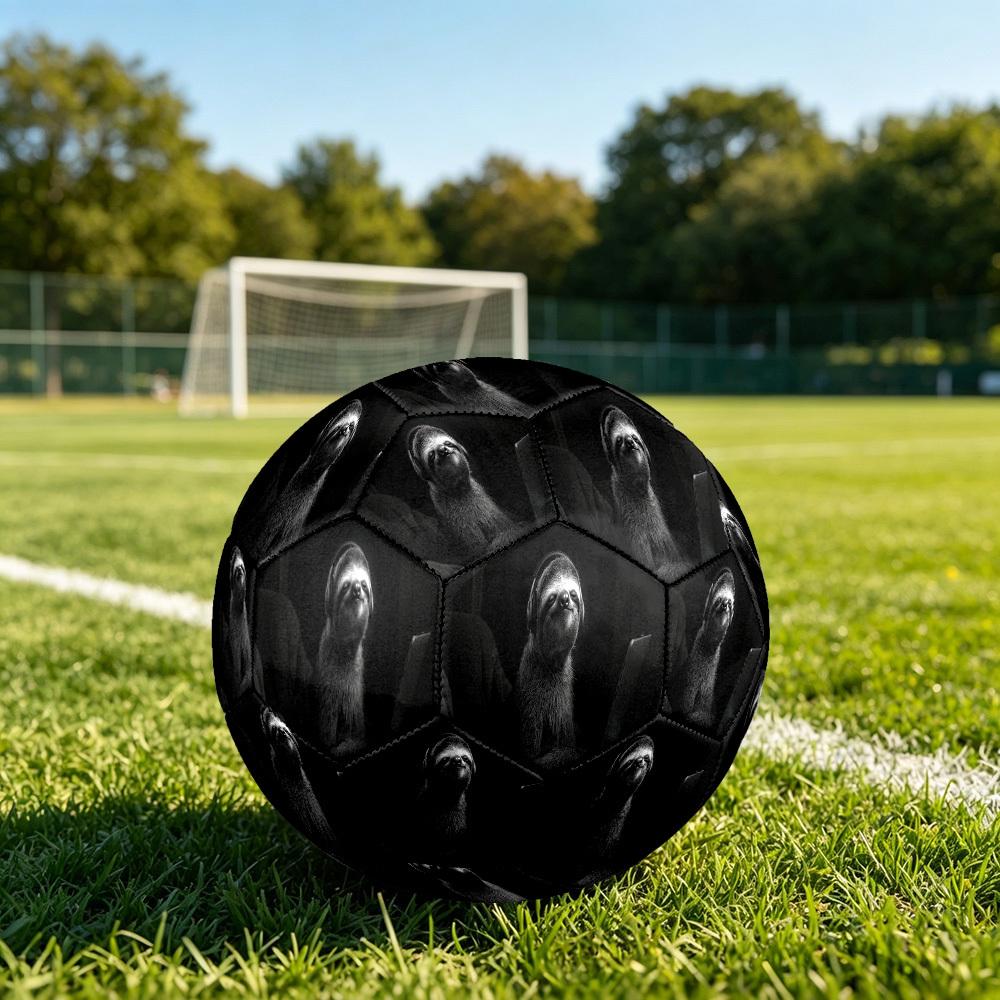 1pc Sloth Tech World Size 5 Soccer Ball Professional Match Training Football Indoor &Outdoor Sports Ball Lightweight Durable c6560