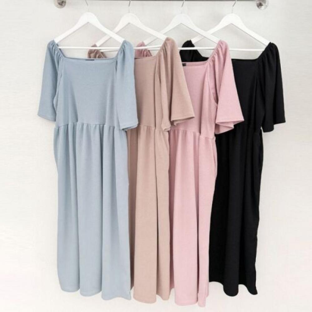 From Heart Women Square Sleeve Long Dress