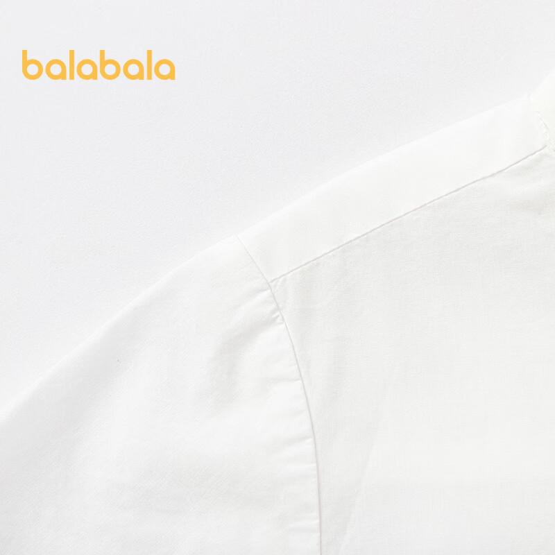 Balabala Мальчишеская рубашка с воротником-стойкой с коротким рукавом