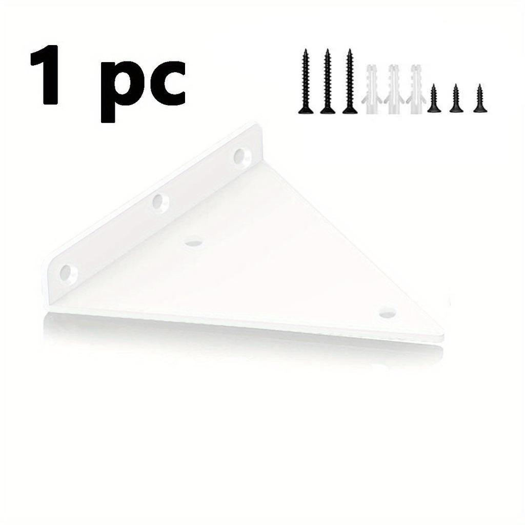 Кронштейны для полок - 5,5-дюймовые треугольные кронштейны для полок, скрытый кронштейн для полок, усиленный кронштейн и опора, квадратная плавающая опора