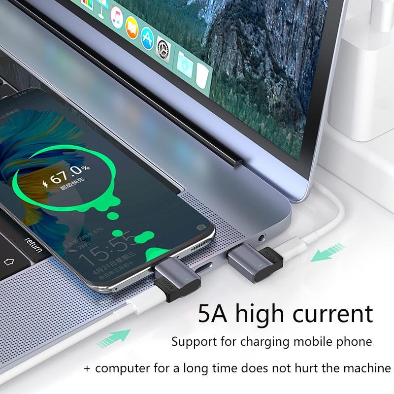 FONKEN PD 100 Вт Магнитный адаптер типа C к типу C 5А Быстрая зарядка Магнитный преобразователь типа C Магнитный адаптер типа C