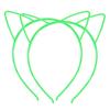 1 Pair Kids Plastic Resin Headband Glow In The Dark Cat Ear Hair Hoop Birthday Parties Cosplay Hair Accessory
