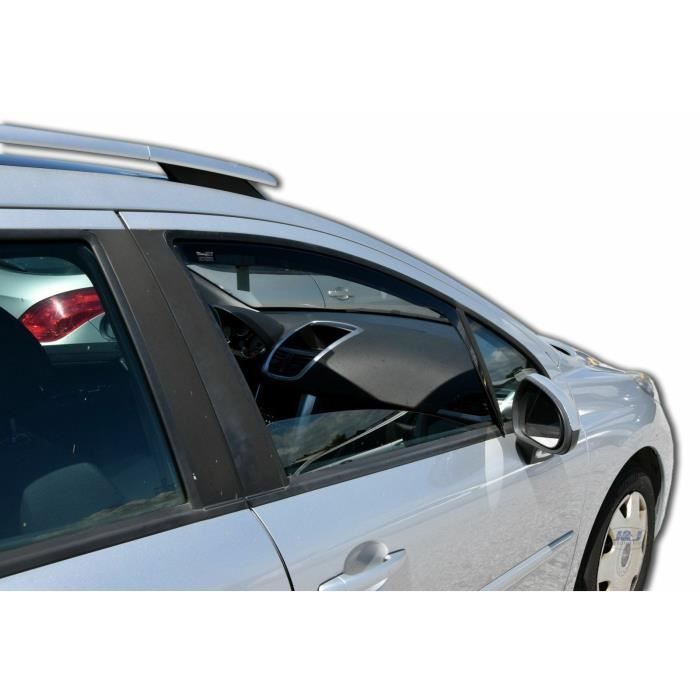 J&J AUTOMOTIVE | Heko Deflecteurs d'air Déflecteurs de Vent Pour Peugeot 207 2006-2012 5P. Berlina
