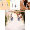 Christmas Snowman Acrylic Cartoon Earrings With Silver Ear Pins For Holiday Party Accessory