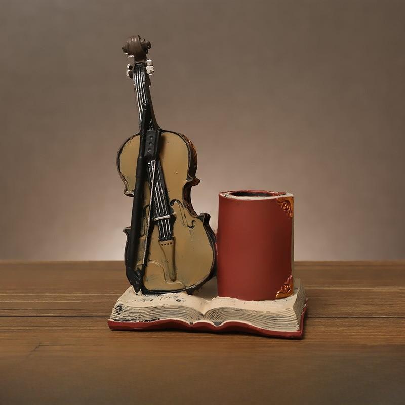 Винтажный держатель для ручек из смолы в виде книги, многофункциональный настольный органайзер для дома и офиса