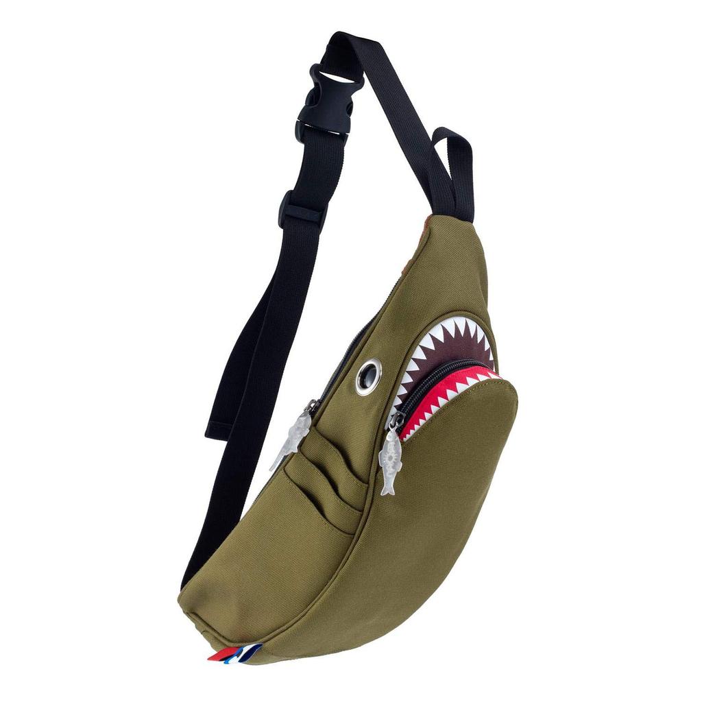 Сумка-пояс MORN CREATIONS Shark, зеленая