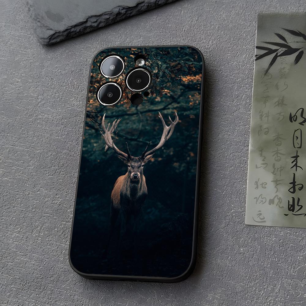 Камуфляжный чехол для телефона 'Охота на оленей' Funda Для Iphone 13 17 16 11 15ProMax 14 12 Pro Xs Max Mini Xr X 7 8 6 6s Plus Чехлы