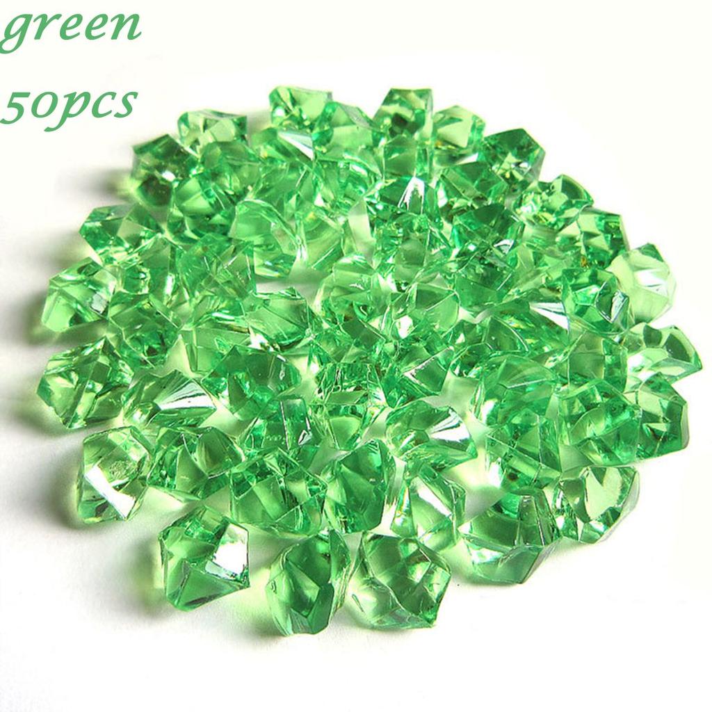 Fish Tank Decoration Crystal Ice Cubes DIY Craft Cobblestones Pebbles Artificial Stones Vase Filler