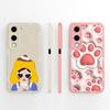Для Vivo Y04 Y03 Y02 Y11 Y15 Y20 Чехол для телефона Милый мультяшный узор для девочек Гладкий жидкий силикон Противоударная защита Задние крышки Чехол для корпуса Vivo