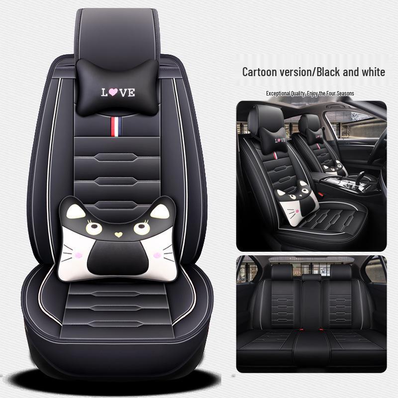 Universal Four Seasons Car Seat Cushion - Full Coverage, One-Piece Design