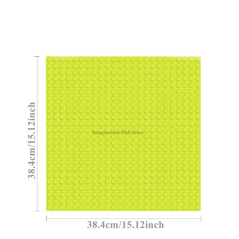 Большая базовая пластина для строительных блоков 24x24 точки, Базовая пластина-аксессуар для DIY настенной сцены, Совместима со всеми классическими брендами игрушек-кирпичиков