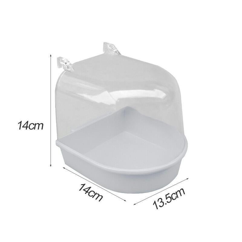 Ванночка для попугая маленького размера, пластиковый материал, узор «тигровая шкура», «пион», аксессуар для купания птиц