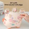 Cartoon Pig Piggy Bank Anti-fall Saving Jar Ornament Funny Animal Saving Jar  Gifts