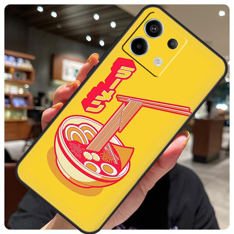 Чехол с японским искусством "Кот Рамен" для Xiaomi Redmi Note 14 10 11 12 13 15 Pro Plus Чехол для Redmi 15 15C 14C 10C 12C 13C