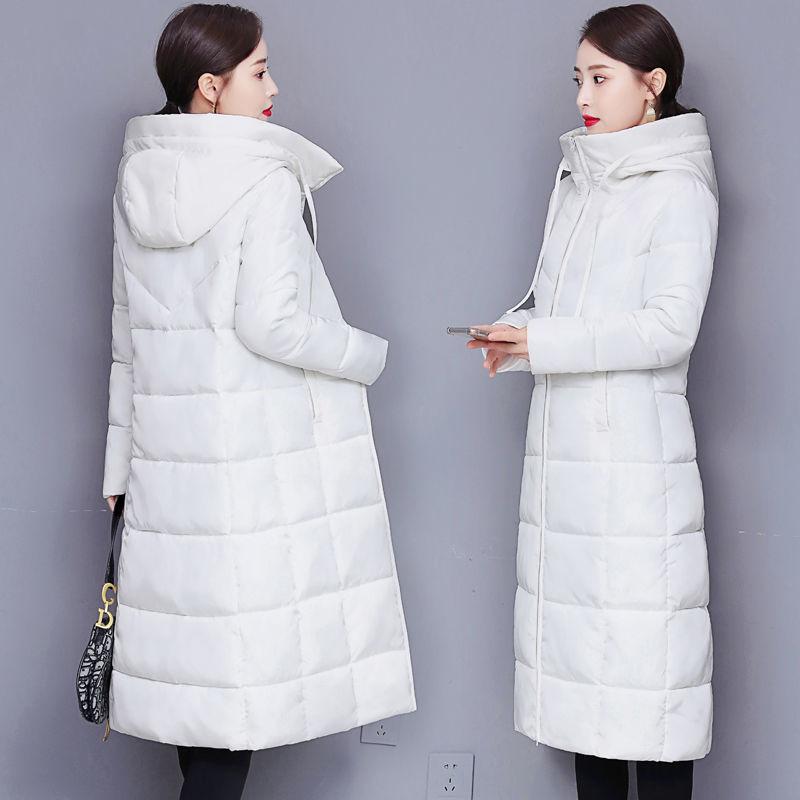 Women's Down Cotton Jacket Winter Long Section Over The Knee Thick Slim Slimming Coat Women