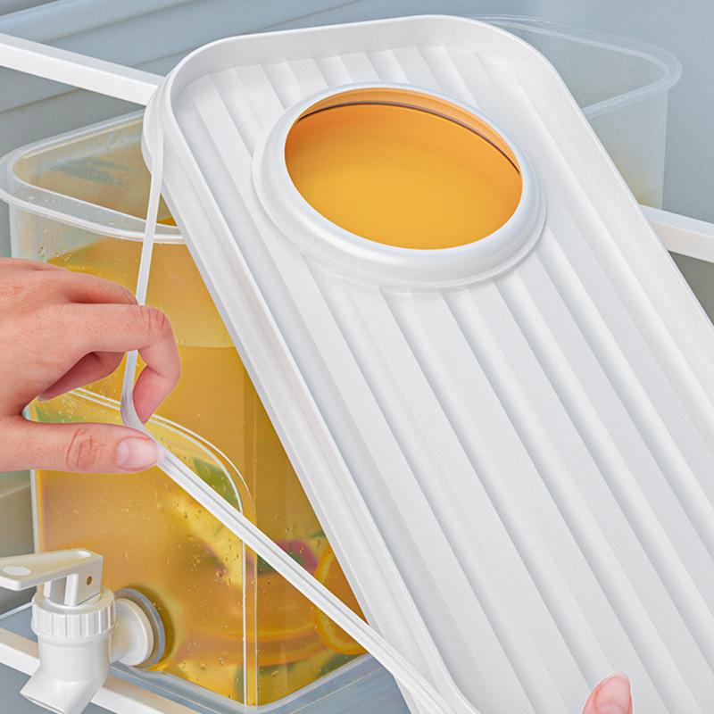 Кувшин для воды большой емкости с краном для холодильника, для хранения холодных и горячих напитков, пластиковый кувшин для сока, холодного чая, кухонного домашнего использования, набор коробок для льда