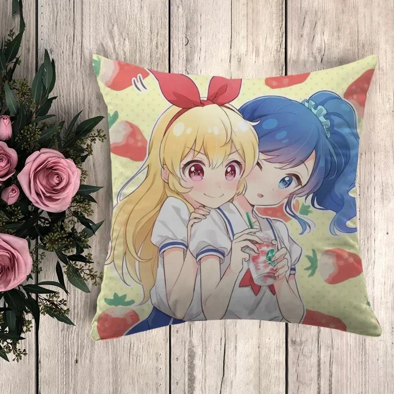 Наволочка A-Aikatsu Наволочки Декоративные подушки Аниме Наволочка Декоративные наволочки Чехлы для подушек Осенний декор