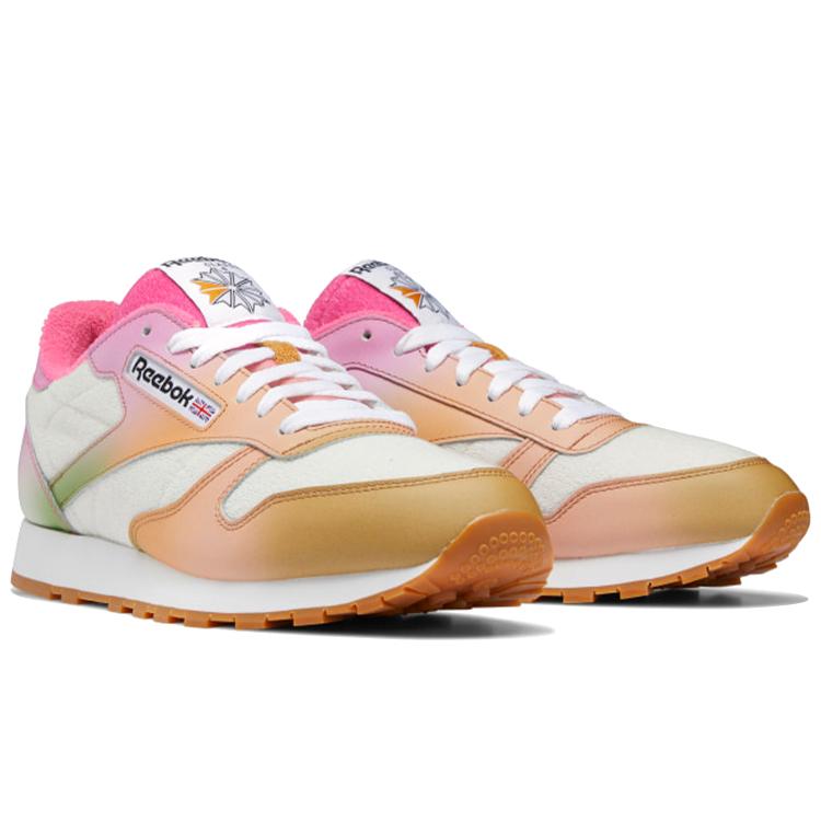 Reebok Daniel Moon x Reebok Classic Leather 'Атомный розовый сияющий охра' GZ6904