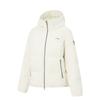 Li Ning Windproof Hooded Logo Down Jacket Women Outerwear AYMV398-1