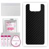 apgo Protective Skin Sticker for the Back Compatible with Asus Zenfone 7 Pro ZS671KS, Wrap Film, Foil, Vinyl - Pattern Carbon Black