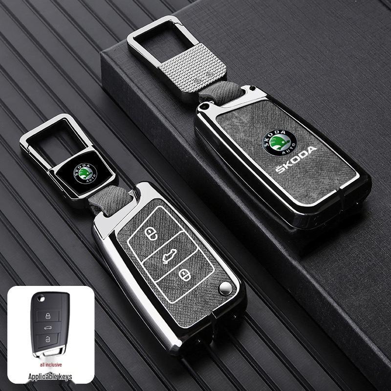Чехол для ключа Skoda для моделей Octavia, Superb, Kamiq, Scala, Karoq, Yeti