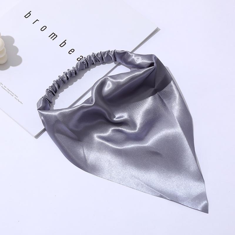 Band Elegant Headbands Silky Satin Hair Accessories Headwrap Turban Bandana Triangle Hair Scarf