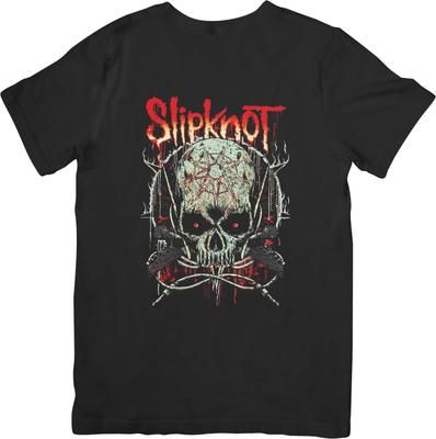 Slipknot Music Унисекс Футболка из Качественного Хлопка Черная