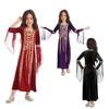 Girls Medieval Princess Costume Renaissance Costume Robe Retro Gown Dress for Halloween Cosplay Dress Up