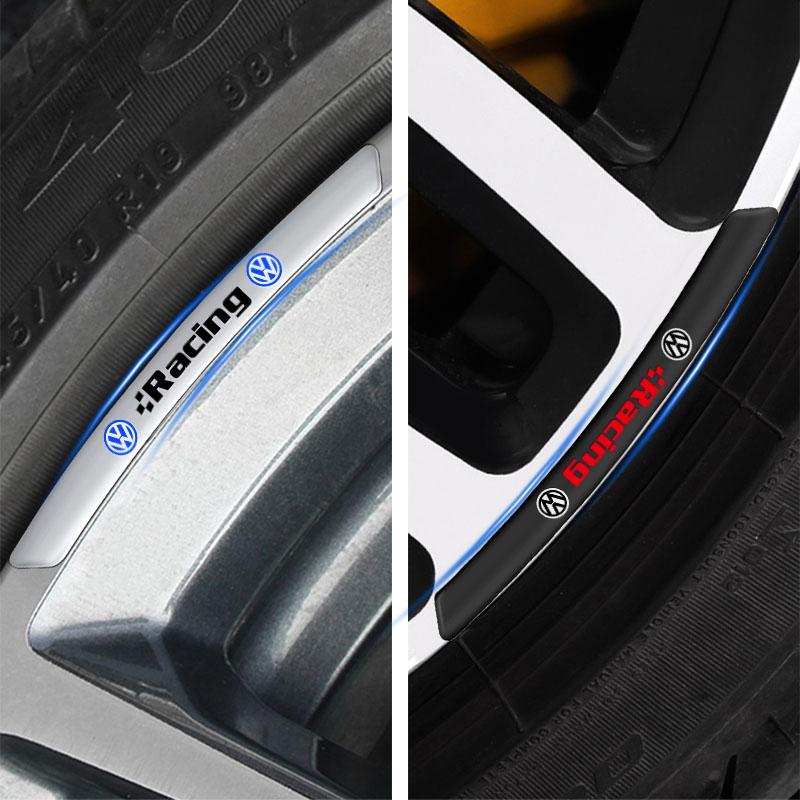 Car Side Rearview Mirror Guard Cover Rain Eyebrow Covers 3D Emblem For VW CC Polo Golf 4 5 6 7 MK7 MK5 MK4 MK6 Transporter zk5