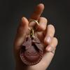 Оригинальный чехол для карты доступа из французской овчины ручной работы, персонализированный креативный подарочный брелок в форме капли воды для девочек