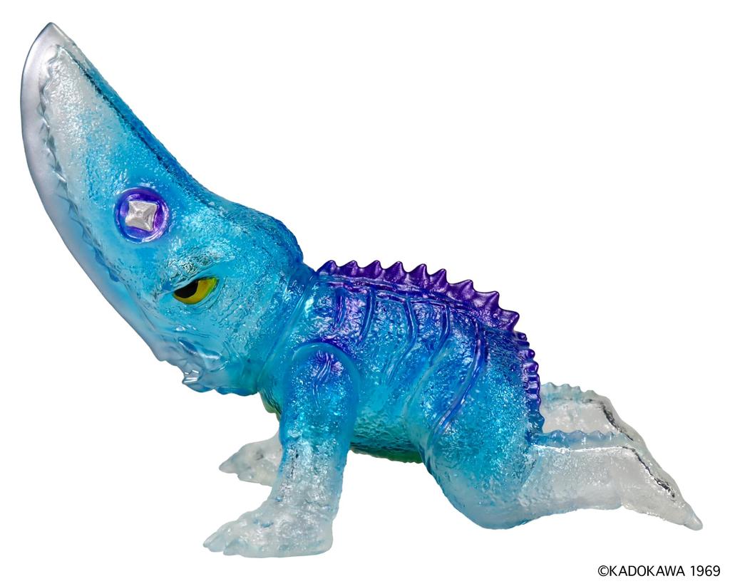 Средняя серия Gamera Giron Clear Blue 130 мм мягкая виниловая фигурка из окрашенного ПВХ [2-е издание] (1969) Вер. Прибл.