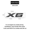 Подходит для BMW X1 X2 X3 X4 X5 X6 X7 F49 U12 F39 G08 G18 F15 F25 F26 G01 G02 G05 G06 G07  и задние буквы серебристый черный