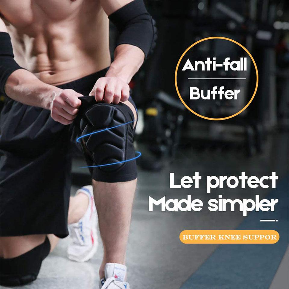 AOLIKES 1 пара наколенников, противоскользящие наколенники для защиты от ударов с толстой пеной ЭВА, для волейбола, футбола, танцев, наколенник