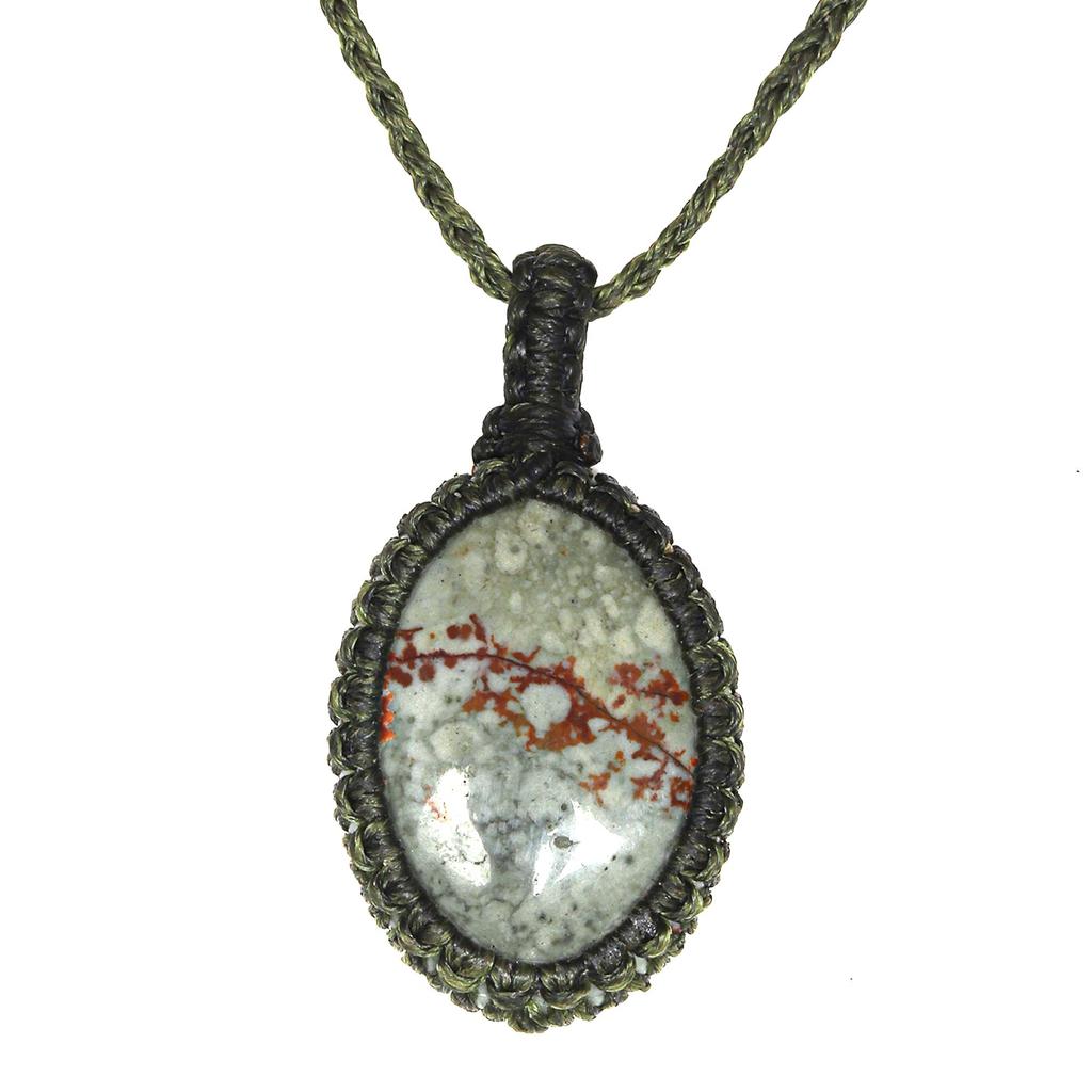 Яшма макраме ручная работа ожерелье драгоценные камни ювелирные изделия нить 20-36''реклама кулон