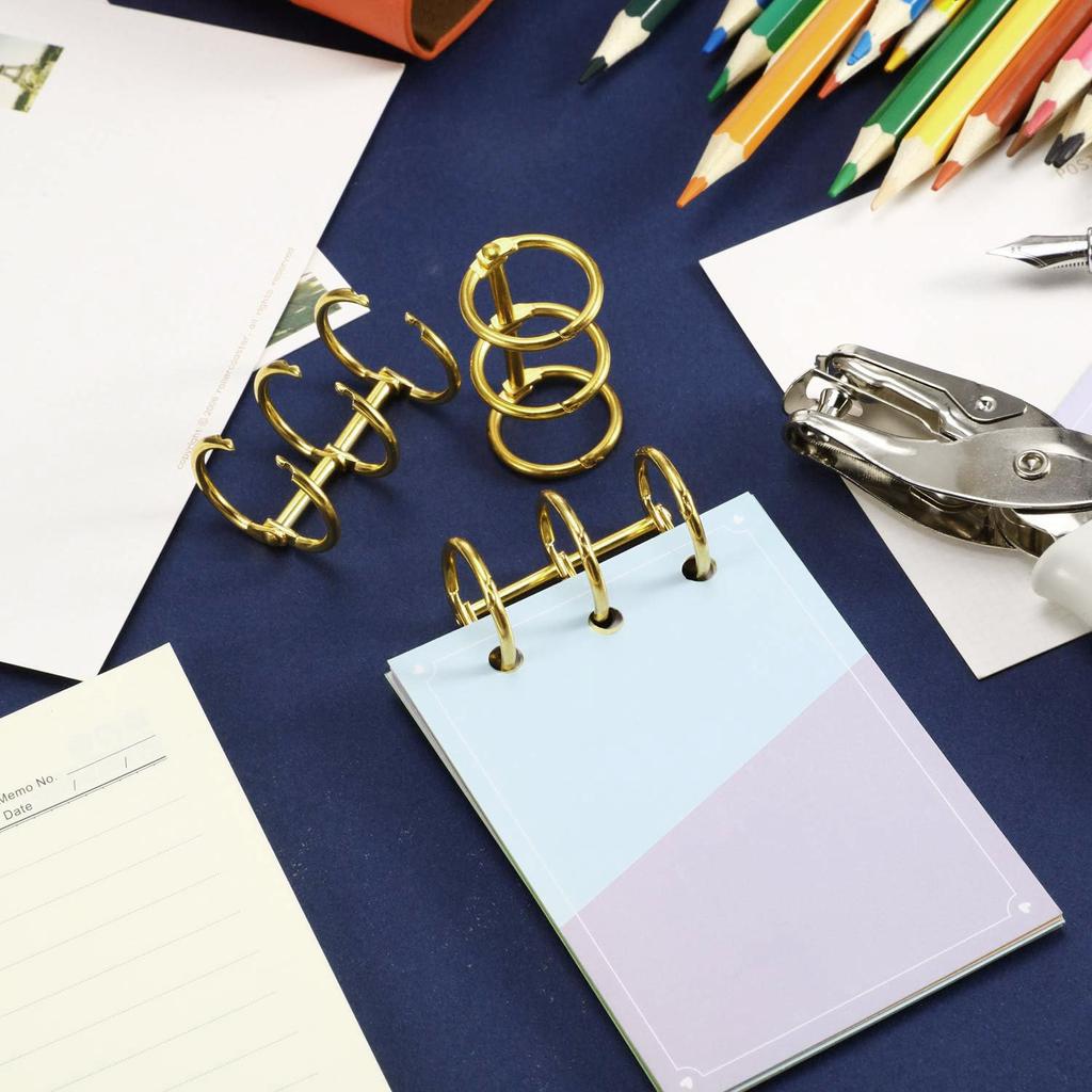 2/6/10 шт. 3 кольца металлические свободные листы скоросшиватели книжные кольца защелкивающиеся разделенные шарнирные для DIY дорожный дневник фотоальбом блокнот переплет корешки