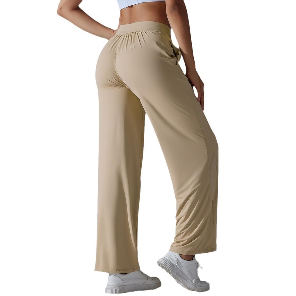 Прохладные брюки с высокой талией Cool Feeling Sun, спортивные брюки с широкими штанинами и завязками, свободные брюки Nude Feeling, брюки для фитнеса и йоги для женщин