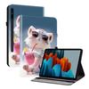Чехол из искусственной кожи для планшета Samsung Galaxy Tab S7+ (12,4 дюйма)-11 стилей! Прочный, с 2 слотами для подставки, держателем для карандашей и слотами для карт, гибкая задняя крышка из ТПУ