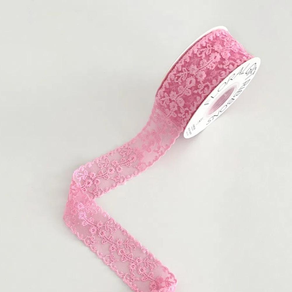 Декоративная 38мм Кружевная Резная Лента Ажурная Ручная работа DIY Шелковая Лента 8 Ярдов Материалы для подарков Лента для упаковки подарков Ткань