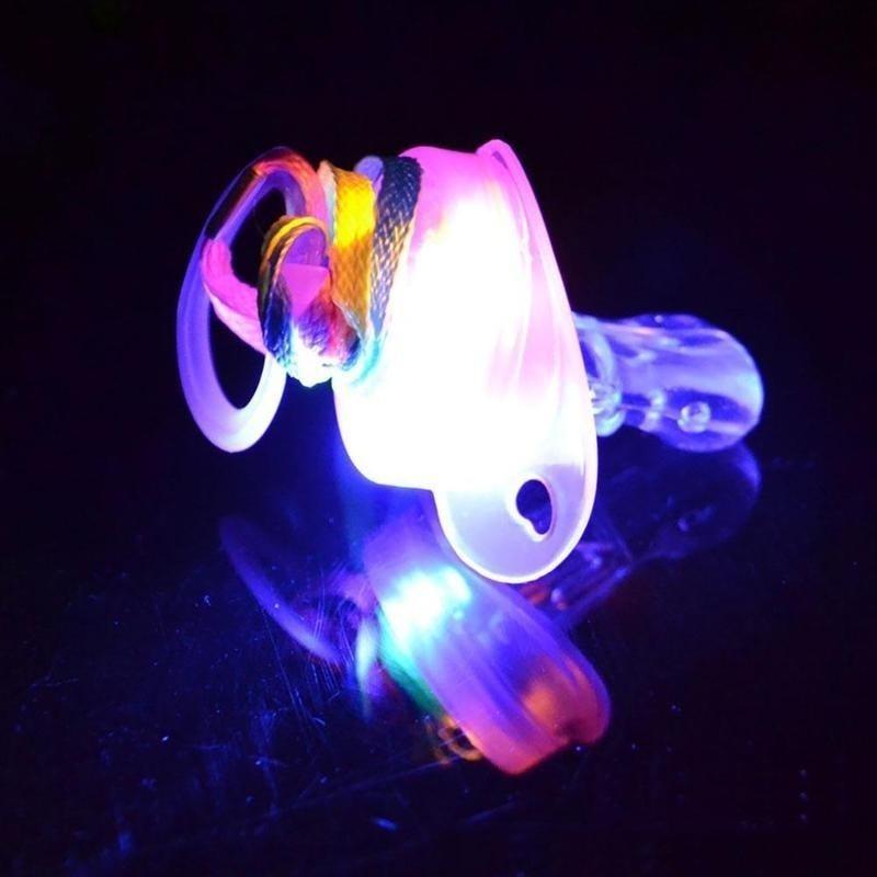 1 шт. Светящаяся соска со светодиодной подсветкой, Блестящая соска, Светящиеся игрушки для баров, вечеринок, фестивалей как для детей, так и для пожилых людей