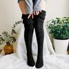 Winter Knitted Thigh High Socks for Women Warm Thick Knee Stockings and Hosiery