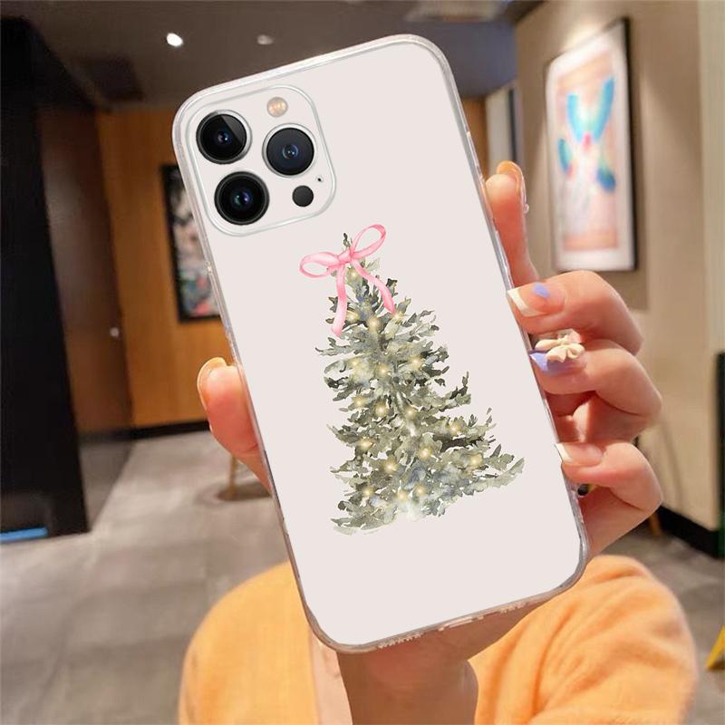 Phone Case For iphone 17 Pro Max 16 15 14 13 Pro Max 17 Air 15 16 Pro 15Plus Christmas Tree