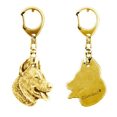 Berger De Beauce, Beauceron, Beauce Sheep Dog – Gilded Key Ring with Dog, Handbag Decoration |