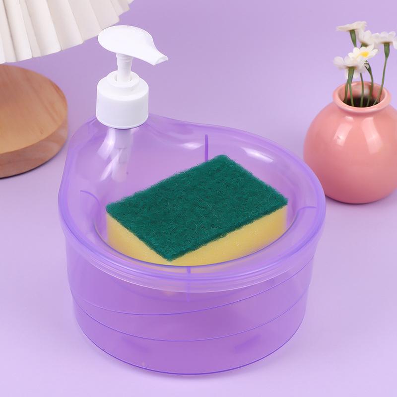 Кухонный дозатор моющего средства Держатель мыла Пресс-типа Автоматический распределитель жидкости Кухонные принадлежности Щетка для посудомоечной машины Комбинация