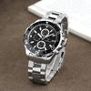 Bezel Ring Dual Time Metal Watch T51M (choose 1 Color)